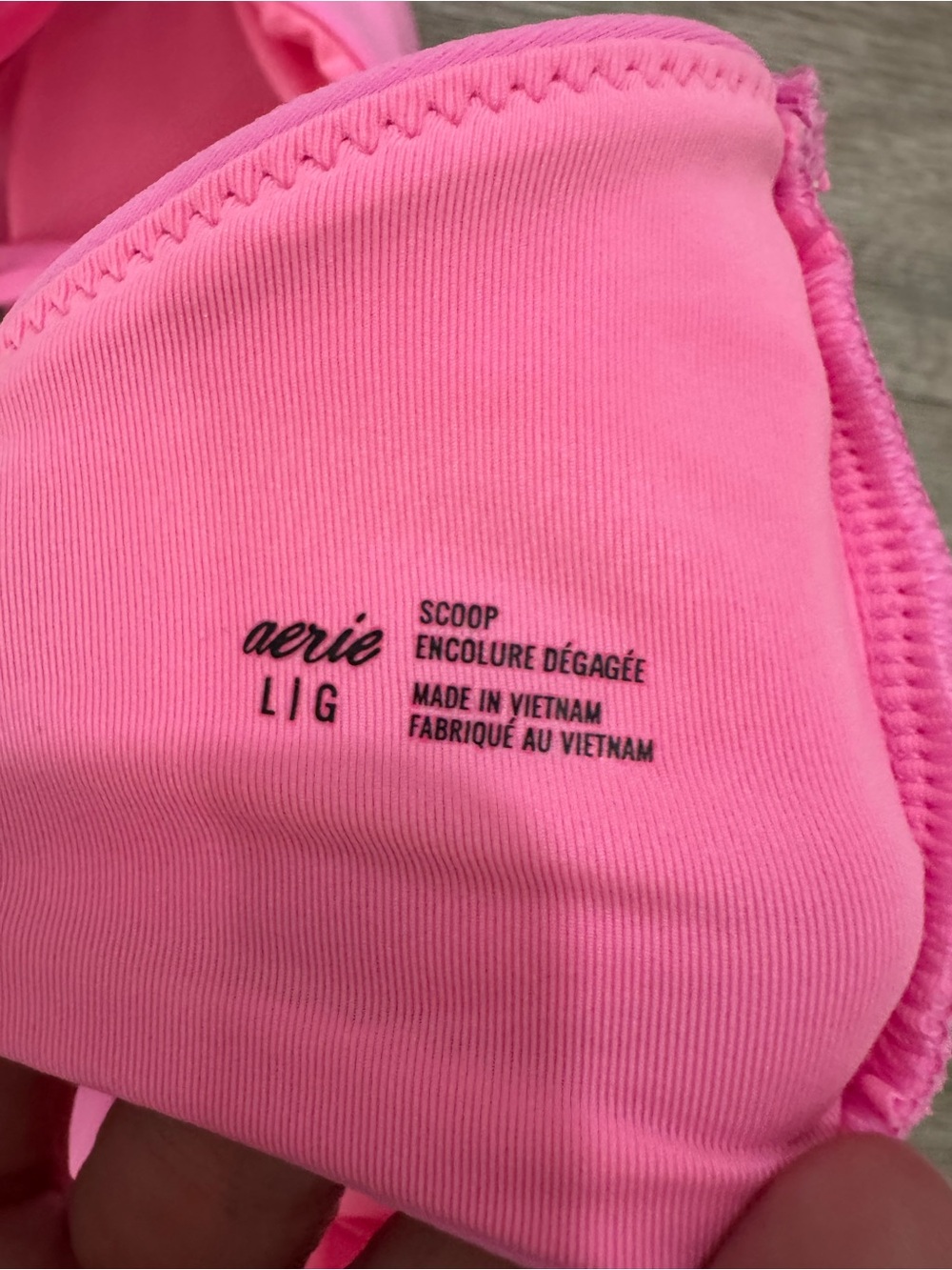 aerie HOT Pink Bikini - 3 pieces; two tops; one bottom - Picture 4 of 4